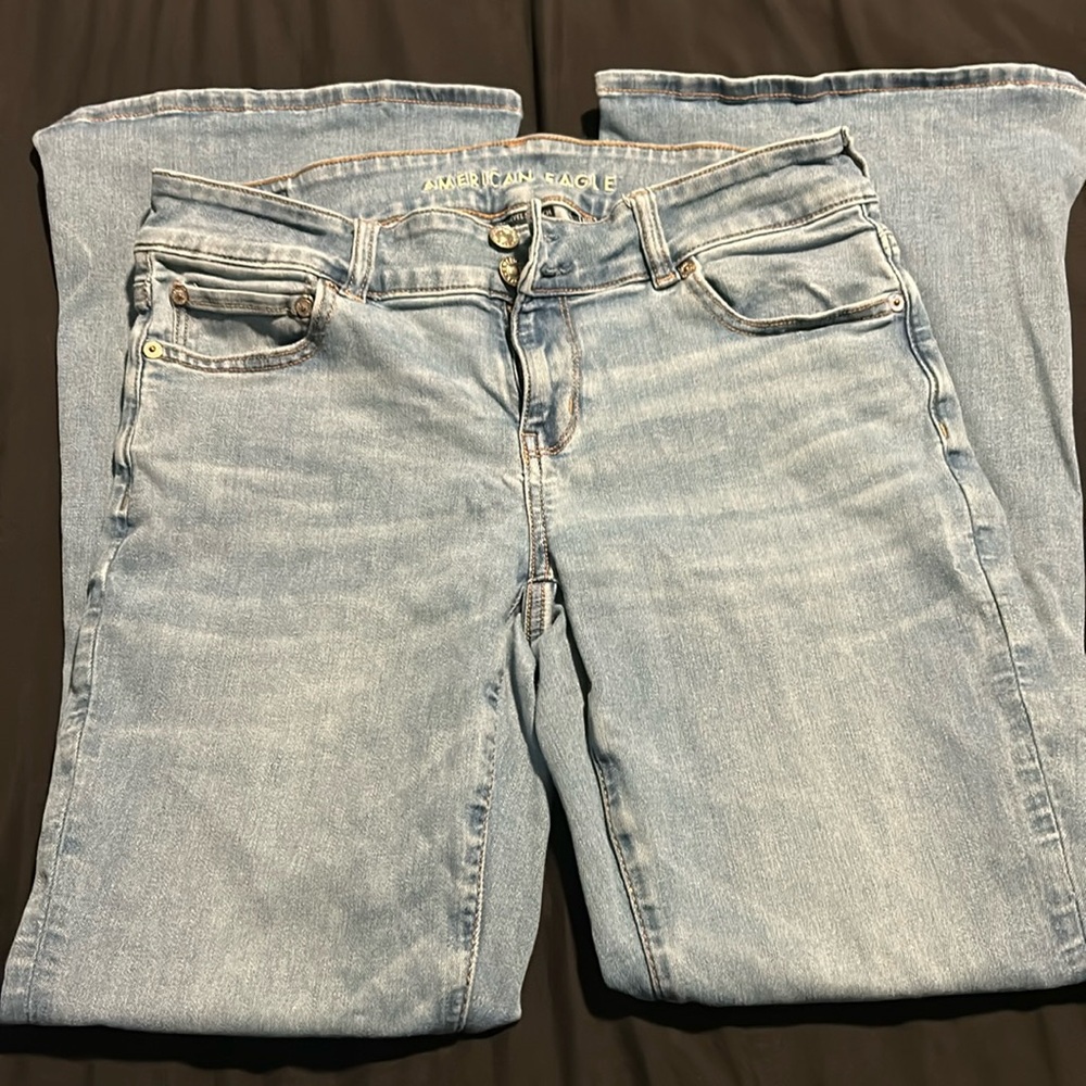 American Eagle size 10 short next level stretch flare